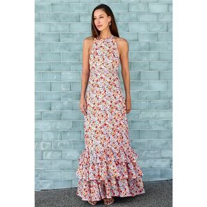 Agua by Agua Bendita Magnolia La Fania Atardecer Maxi Dress XS